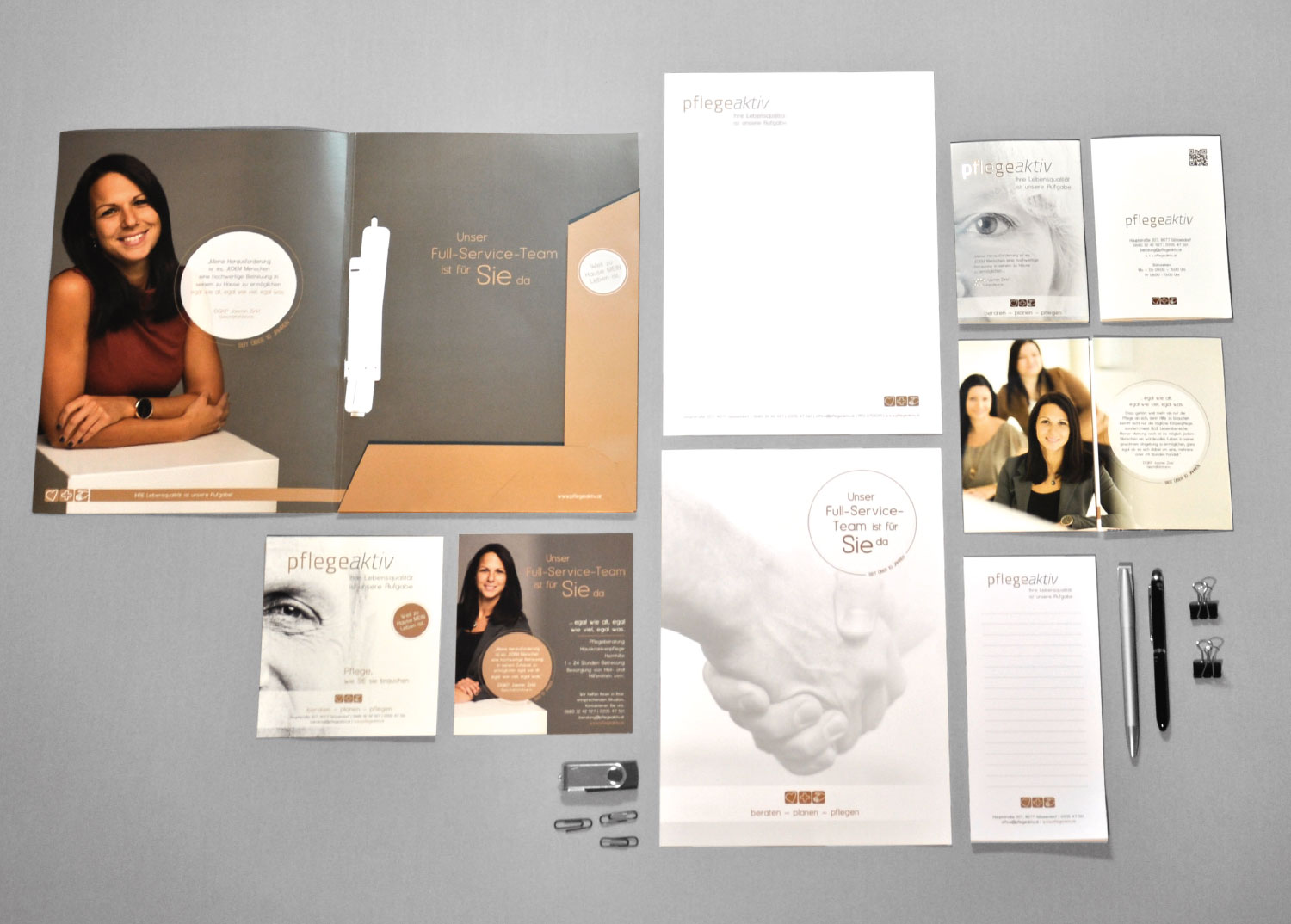 Pflegeaktiv-Geschäftsdrucksorten